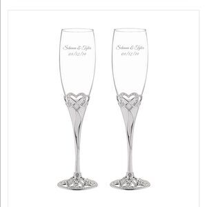 TR Infinity Heart Champagne Flute Set‎